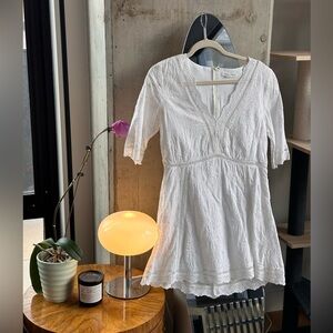 White mini dress